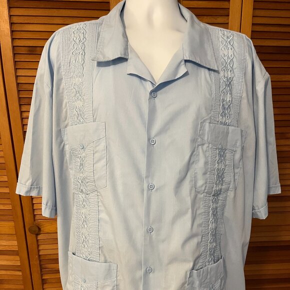 Omega Other - OMEGA FASHION SZ 4XL SHORT SLEEVE GUAYABERA SHIRT